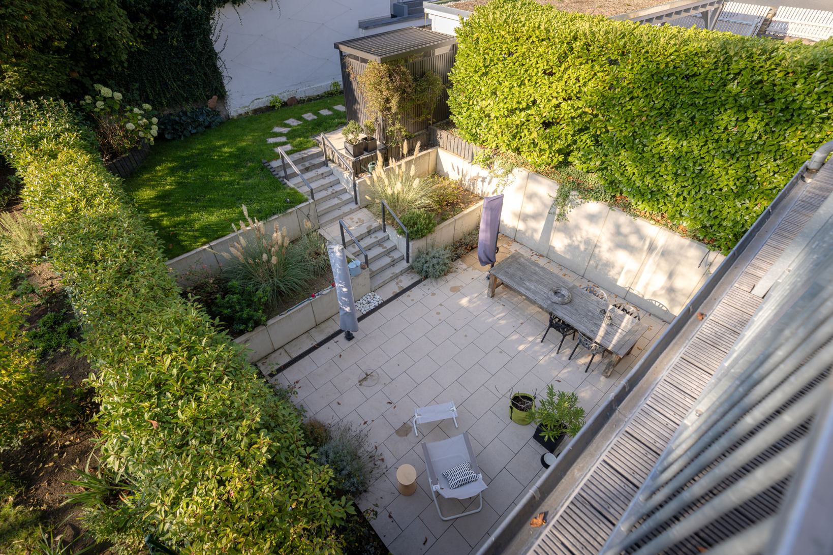Garten von oben